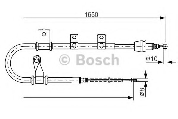 BOSCH 1 987 482 210 Трос, стояночная тормозная система для HYUNDAI MATRIX (Хендай Матрикс) BOSCH 1 987 482 210 Трос, стояночная тормозная система для HYUNDAI MATRIX (Хендай Матрикс)