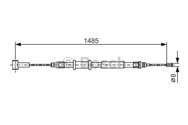 BOSCH 1 987 482 214 Трос, стояночная тормозная система для PEUGEOT MANAGER (Пежо Манагэр) BOSCH 1 987 482 214 Трос, стояночная тормозная система для PEUGEOT MANAGER (Пежо Манагэр)