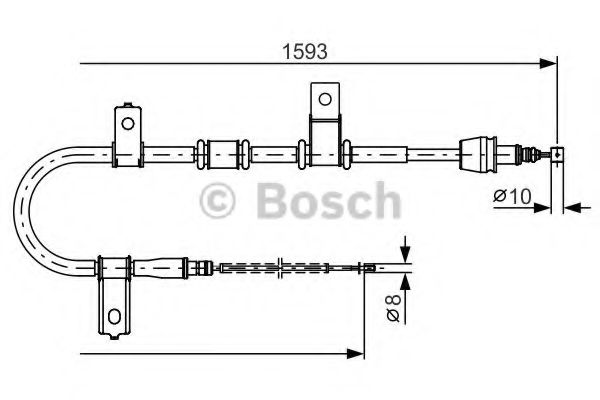 BOSCH 1 987 482 224 Трос, стояночная тормозная система для HYUNDAI TB (Хендай Тб) BOSCH 1 987 482 224 Трос, стояночная тормозная система для HYUNDAI TB (Хендай Тб)