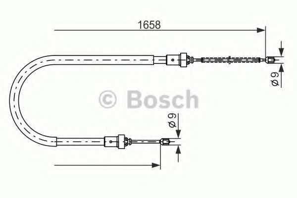 BOSCH 1 987 482 234 Трос, стояночная тормозная система справа для DACIA SANDERO (Дача Сандэро) BOSCH 1 987 482 234 Трос, стояночная тормозная система справа для DACIA SANDERO (Дача Сандэро)