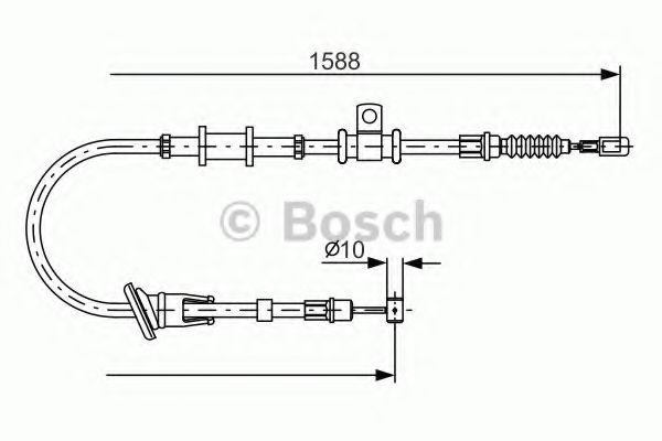 BOSCH 1 987 482 246 Трос, стояночная тормозная система для MITSUBISHI (Митсубиши/митсубиси) BOSCH 1 987 482 246 Трос, стояночная тормозная система для MITSUBISHI (Митсубиши/митсубиси)