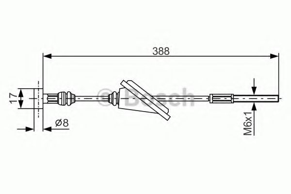 BOSCH 1 987 482 259 Трос, стояночная тормозная система справа для TOYOTA (Тойота/тоета) BOSCH 1 987 482 259 Трос, стояночная тормозная система справа для TOYOTA (Тойота/тоета)