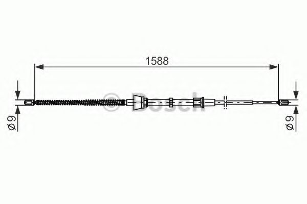 BOSCH 1 987 482 266 Трос, стояночная тормозная система справа для SEAT IBIZA V SPORTCOUPE (Сеат Ибица 5 спорткупе) BOSCH 1 987 482 266 Трос, стояночная тормозная система справа для SEAT IBIZA V SPORTCOUPE (Сеат Ибица 5 спорткупе)