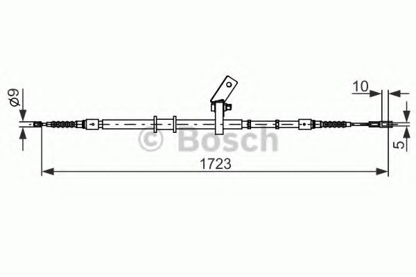 BOSCH 1 987 482 268 Трос, стояночная тормозная система слева для AUDI 90 (Ауди 90) BOSCH 1 987 482 268 Трос, стояночная тормозная система слева для AUDI 90 (Ауди 90)