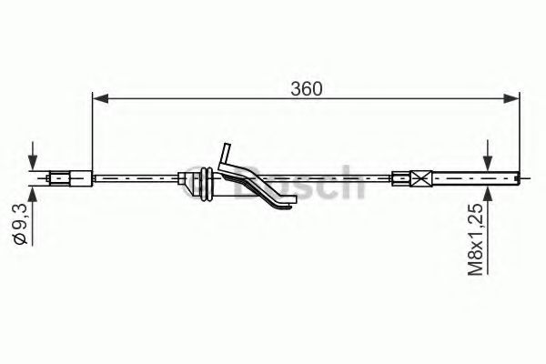 BOSCH 1 987 482 279 Трос, стояночная тормозная система спереди для FORD KUGA I (Форд Куга 1) BOSCH 1 987 482 279 Трос, стояночная тормозная система спереди для FORD KUGA I (Форд Куга 1)