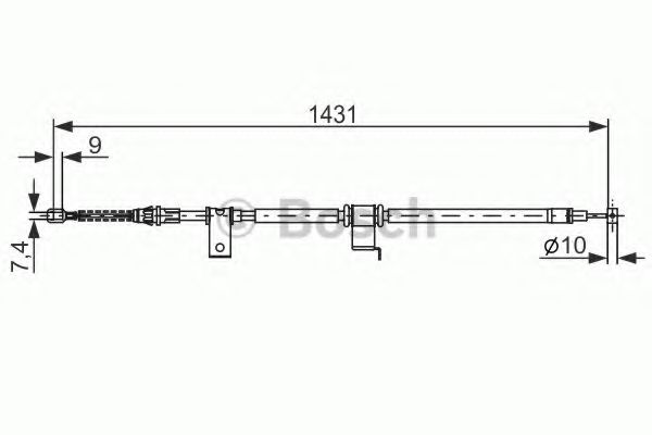 BOSCH 1 987 482 293 Трос, стояночная тормозная система слева для CHEVROLET CAPTIVA (Шевроле Каптива) BOSCH 1 987 482 293 Трос, стояночная тормозная система слева для CHEVROLET CAPTIVA (Шевроле Каптива)
