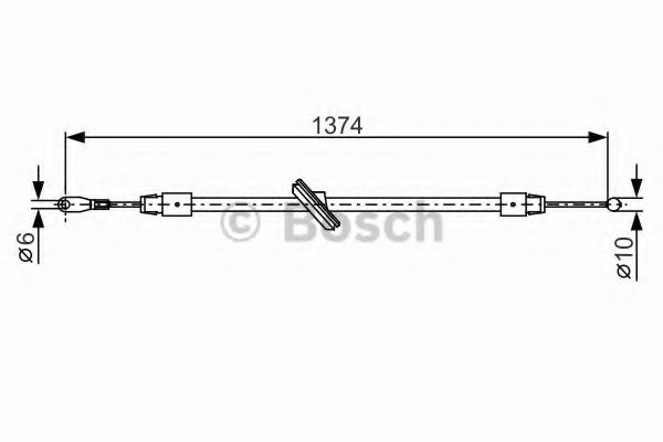 BOSCH 1 987 482 312 Трос, стояночная тормозная система для MERCEDESBENZ (Мерседес бенц) BOSCH 1 987 482 312 Трос, стояночная тормозная система для MERCEDESBENZ (Мерседес бенц)