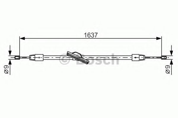 BOSCH 1 987 482 330 Трос, стояночная тормозная система для MERCEDESBENZ (Мерседес бенц) BOSCH 1 987 482 330 Трос, стояночная тормозная система для MERCEDESBENZ (Мерседес бенц)