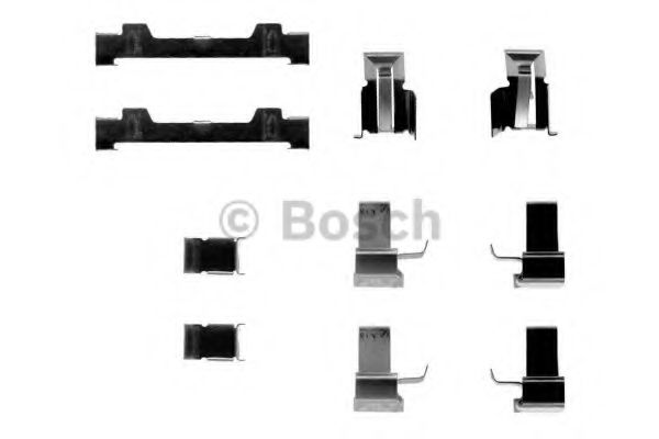 BOSCH 1 987 474 111 Комплектующие, колодки дискового тормоза передний мост для TOYOTA COROLLA (Тойота/тоета Cоролла)