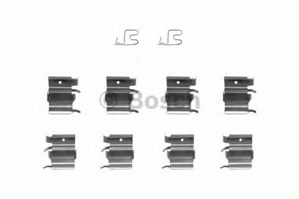 BOSCH 1 987 474 381 Комплектующие, колодки дискового тормоза<br >передний мост 