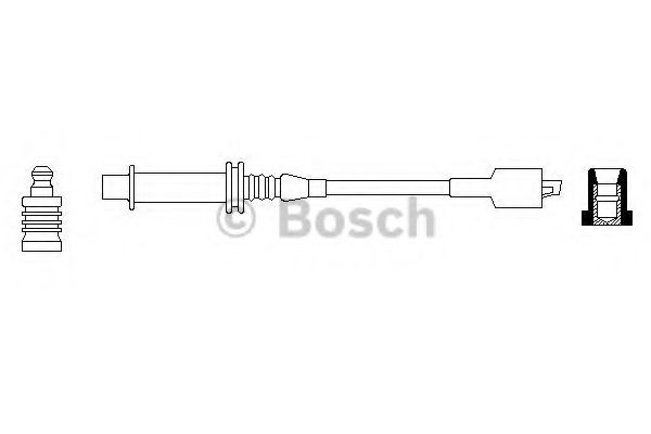 BOSCH 0 986 356 069 Провод зажигания к цилиндру 2 для PEUGEOT 205 II (Пежо 205 2) BOSCH 0 986 356 069 Провод зажигания к цилиндру 2 для PEUGEOT 205 II (Пежо 205 2)