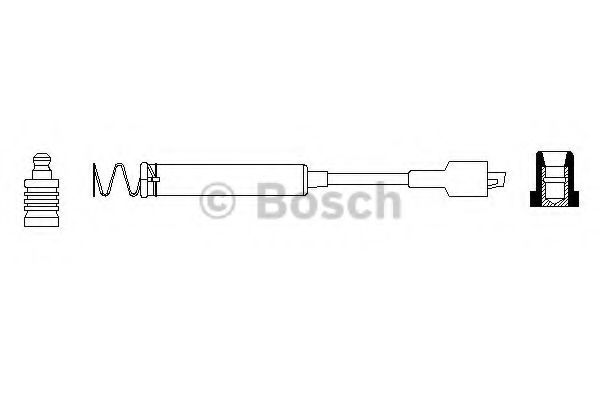BOSCH 0 986 356 081 Провод зажигания к цилиндру 2 для OPEL OMEGA A (Опель Омэга а) BOSCH 0 986 356 081 Провод зажигания к цилиндру 2 для OPEL OMEGA A (Опель Омэга а)