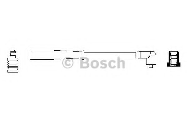 BOSCH 0 986 356 093 Провод зажигания к цилиндру 4 для FORD ORION III (Форд Орион 3) BOSCH 0 986 356 093 Провод зажигания к цилиндру 4 для FORD ORION III (Форд Орион 3)