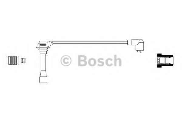 BOSCH 0 986 356 245 Провод зажигания к цилиндру 4 для MAZDA 323 F V (Мазда 323 ф5) BOSCH 0 986 356 245 Провод зажигания к цилиндру 4 для MAZDA 323 F V (Мазда 323 ф5)
