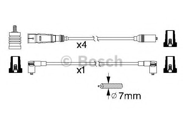 BOSCH 0 986 356 338 Комплект проводов зажигания 08 1984 для SEAT TOLEDO (Сеат Толэдо) BOSCH 0 986 356 338 Комплект проводов зажигания 08 1984 для SEAT TOLEDO (Сеат Толэдо)