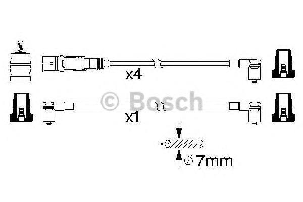 BOSCH 0 986 356 343 Комплект проводов зажигания для VOLKSWAGEN GOLF III (Фольксваген Гольф 3) BOSCH 0 986 356 343 Комплект проводов зажигания для VOLKSWAGEN GOLF III (Фольксваген Гольф 3)