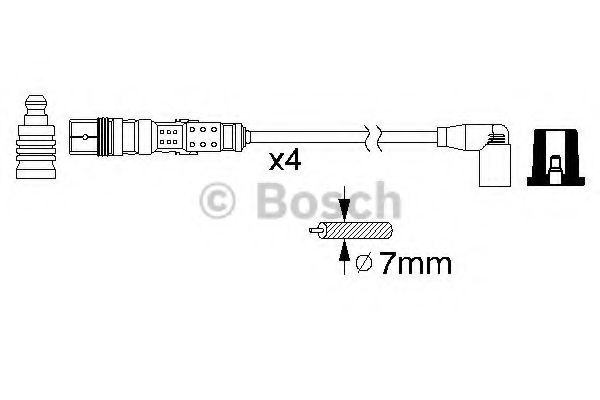 BOSCH 0 986 356 346 Комплект проводов зажигания 05 2015 для SEAT ALTEA (Сеат Алтэа) BOSCH 0 986 356 346 Комплект проводов зажигания 05 2015 для SEAT ALTEA (Сеат Алтэа)