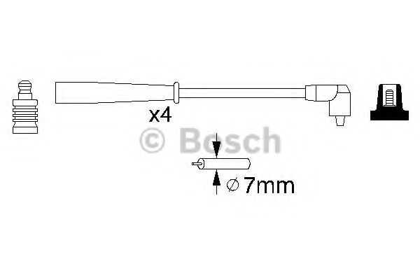 BOSCH 0 986 356 727 Комплект проводов зажигания для CITROËN SYNERGIE (CитроËн Сънэргиэ) BOSCH 0 986 356 727 Комплект проводов зажигания для CITROËN SYNERGIE (CитроËн Сънэргиэ)