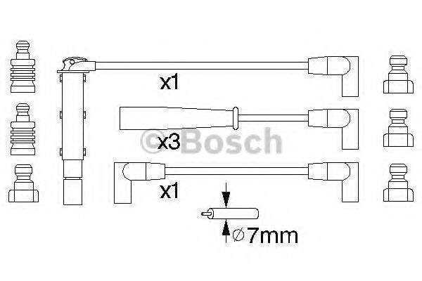 BOSCH 0 986 356 740 Комплект проводов зажигания для RENAULT SAFRANE (Рено Сафранэ) BOSCH 0 986 356 740 Комплект проводов зажигания для RENAULT SAFRANE (Рено Сафранэ)