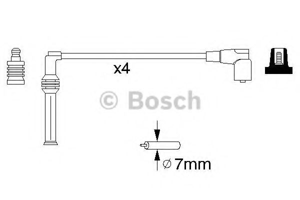 BOSCH 0 986 356 778 Комплект проводов зажигания 20C17332 для OPEL CORSA B STATION WAGON (Опель Корса б статион вагон) BOSCH 0 986 356 778 Комплект проводов зажигания 20C17332 для OPEL CORSA B STATION WAGON (Опель Корса б статион вагон)