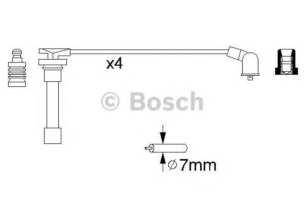 BOSCH 0 986 356 793 Комплект проводов зажигания для HONDA SHUTTLE (Хонда Шуттлэ) BOSCH 0 986 356 793 Комплект проводов зажигания для HONDA SHUTTLE (Хонда Шуттлэ)