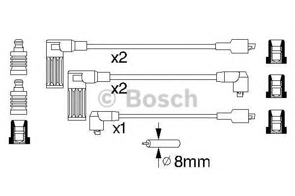 BOSCH 0 986 356 846 Комплект проводов зажигания 03 1993 для FIAT TEMPRA (Фиат Тэмпра) BOSCH 0 986 356 846 Комплект проводов зажигания 03 1993 для FIAT TEMPRA (Фиат Тэмпра)