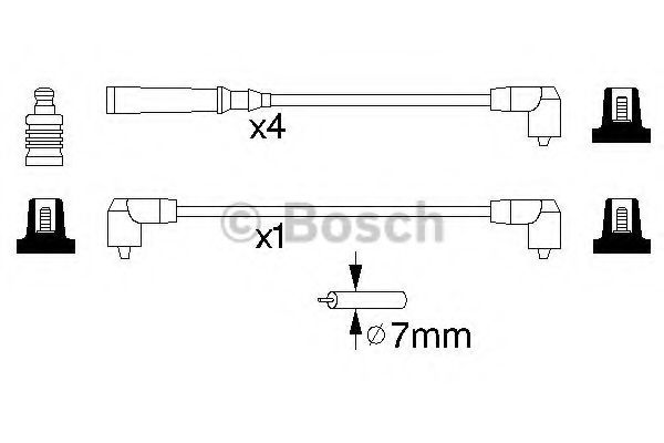 BOSCH 0 986 356 847 Комплект проводов зажигания для VOLVO 960 (Вольво 960) BOSCH 0 986 356 847 Комплект проводов зажигания для VOLVO 960 (Вольво 960)
