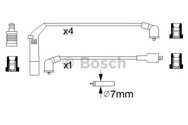BOSCH 0 986 356 895 Комплект проводов зажигания G4CM<New Sirius> для HYUNDAI AZERA (Хендай Азэра) BOSCH 0 986 356 895 Комплект проводов зажигания G4CM<New Sirius> для HYUNDAI AZERA (Хендай Азэра)