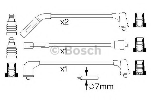 BOSCH 0 986 356 988 Комплект проводов зажигания для DAEWOO MATIZ (Дэу Матиз) BOSCH 0 986 356 988 Комплект проводов зажигания для DAEWOO MATIZ (Дэу Матиз)