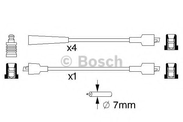 BOSCH 0 986 357 117 Комплект проводов зажигания 08 1991 для RENAULT ALLIANCE (Рено Аллианcэ) BOSCH 0 986 357 117 Комплект проводов зажигания 08 1991 для RENAULT ALLIANCE (Рено Аллианcэ)