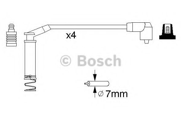 BOSCH 0 986 357 124 Комплект проводов зажигания 02BE6165 для OPEL COMBO (Опель Комбо) BOSCH 0 986 357 124 Комплект проводов зажигания 02BE6165 для OPEL COMBO (Опель Комбо)