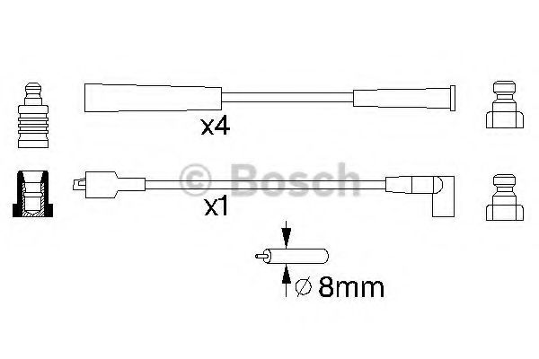 BOSCH 0 986 357 140 Комплект проводов зажигания для FORD GRANADA I (Форд Гранада и) BOSCH 0 986 357 140 Комплект проводов зажигания для FORD GRANADA I (Форд Гранада и)