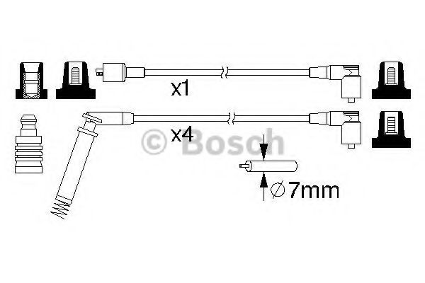 BOSCH 0 986 357 148 Комплект проводов зажигания для OPEL COMBO (Опель Комбо) BOSCH 0 986 357 148 Комплект проводов зажигания для OPEL COMBO (Опель Комбо)