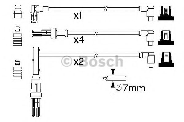 BOSCH 0 986 357 170 Комплект проводов зажигания для RENAULT SAFRANE (Рено Сафранэ) BOSCH 0 986 357 170 Комплект проводов зажигания для RENAULT SAFRANE (Рено Сафранэ)