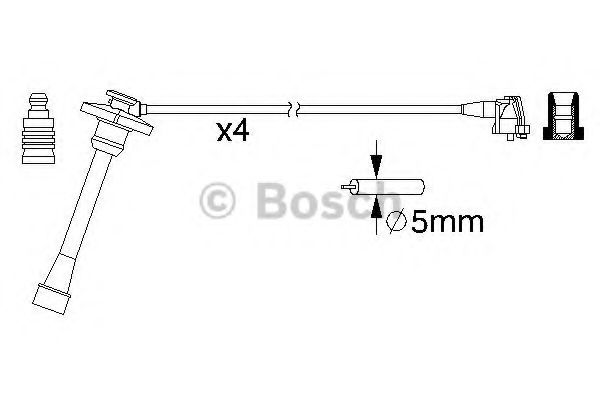 BOSCH 0 986 357 176 Комплект проводов зажигания для TOYOTA SCEPTER (Тойота/тоета Сcэптэр) BOSCH 0 986 357 176 Комплект проводов зажигания для TOYOTA SCEPTER (Тойота/тоета Сcэптэр)