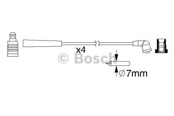 BOSCH 0 986 357 195 Комплект проводов зажигания 09 2003 для MAZDA 323 F/P VI (Мазда 323 ф/п vи) BOSCH 0 986 357 195 Комплект проводов зажигания 09 2003 для MAZDA 323 F/P VI (Мазда 323 ф/п vи)