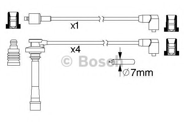 BOSCH 0 986 357 197 Комплект проводов зажигания 4G63 Kat. для MITSUBISHI COLT/RODEO (Митсубиши/митсубиси Cолт/родэо) BOSCH 0 986 357 197 Комплект проводов зажигания 4G63 Kat. для MITSUBISHI COLT/RODEO (Митсубиши/митсубиси Cолт/родэо)