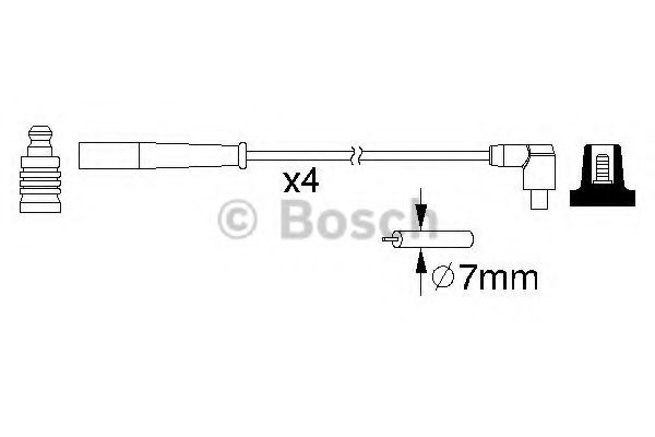 BOSCH 0 986 357 209 Комплект проводов зажигания для ROVER (Ровер) BOSCH 0 986 357 209 Комплект проводов зажигания для ROVER (Ровер)