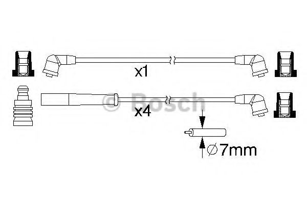BOSCH 0 986 357 214 Комплект проводов зажигания для MITSUBISHI LANCER (Митсубиши/митсубиси Ланcэр) BOSCH 0 986 357 214 Комплект проводов зажигания для MITSUBISHI LANCER (Митсубиши/митсубиси Ланcэр)