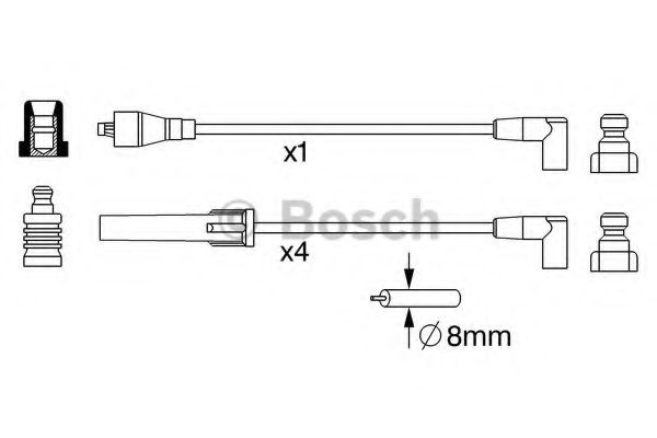 BOSCH 0 986 357 246 Комплект проводов зажигания для FORD GRANADA I (Форд Гранада и) BOSCH 0 986 357 246 Комплект проводов зажигания для FORD GRANADA I (Форд Гранада и)