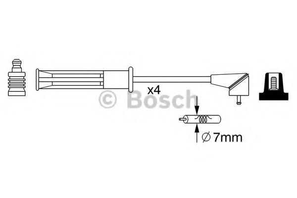 BOSCH 0 986 357 256 Комплект проводов зажигания для RENAULT MEGANE I (Рено Меган 1) BOSCH 0 986 357 256 Комплект проводов зажигания для RENAULT MEGANE I (Рено Меган 1)