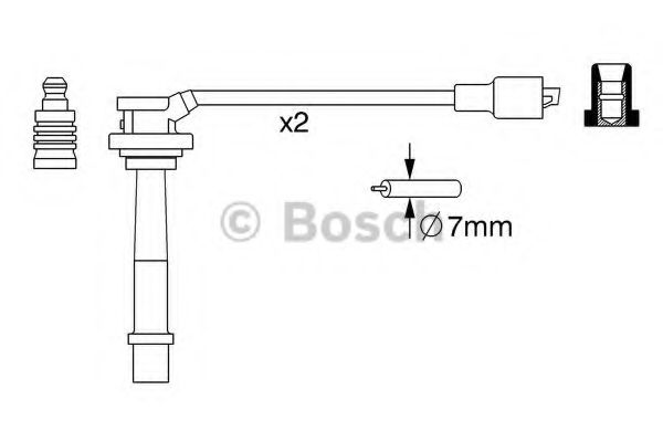 BOSCH 0 986 357 263 Комплект проводов зажигания 10 2008 для DACIA SANDERO (Дача Сандэро) BOSCH 0 986 357 263 Комплект проводов зажигания 10 2008 для DACIA SANDERO (Дача Сандэро)