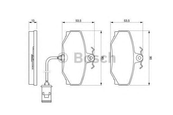 BOSCH 0 986 424 019 Тормозные колодки для JAGUAR VANDEN PLAS (Ягуар Vандэн плас) BOSCH 0 986 424 019 Тормозные колодки для JAGUAR VANDEN PLAS (Ягуар Vандэн плас)