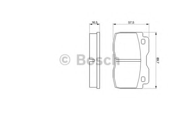 BOSCH 0 986 424 047 Тормозные колодки для FIAT SUPERBRAVO (Фиат Супербраvо) BOSCH 0 986 424 047 Тормозные колодки для FIAT SUPERBRAVO (Фиат Супербраvо)