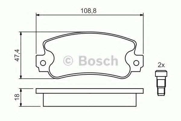 BOSCH 0 986 424 098 Тормозные колодки для FIAT STRADA II (Фиат Страда 2) BOSCH 0 986 424 098 Тормозные колодки для FIAT STRADA II (Фиат Страда 2)