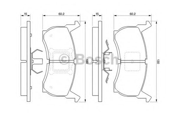 BOSCH 0 986 424 142 Тормозные колодки для MAZDA 626 II (Мазда 626 2) BOSCH 0 986 424 142 Тормозные колодки для MAZDA 626 II (Мазда 626 2)