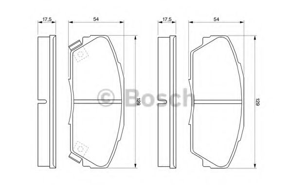 BOSCH 0 986 424 260 Тормозные колодки для HONDA CRX II (Хонда Cрх 2) BOSCH 0 986 424 260 Тормозные колодки для HONDA CRX II (Хонда Cрх 2)