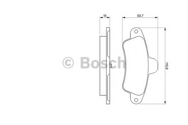 BOSCH 0 986 424 277 Тормозные колодки для FORD MONDEO (Форд Мондэо) BOSCH 0 986 424 277 Тормозные колодки для FORD MONDEO (Форд Мондэо)