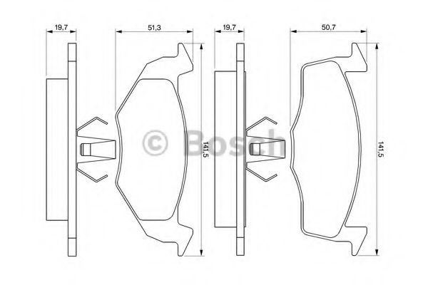 BOSCH 0 986 424 347 Тормозные колодки для SEAT TOLEDO (Сеат Толэдо) BOSCH 0 986 424 347 Тормозные колодки для SEAT TOLEDO (Сеат Толэдо)