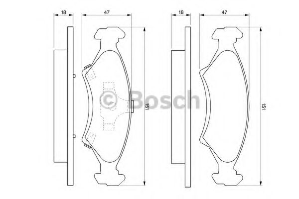 BOSCH 0 986 424 348 Тормозные колодки для KIA MENTOR (Киа Мэнтор) BOSCH 0 986 424 348 Тормозные колодки для KIA MENTOR (Киа Мэнтор)